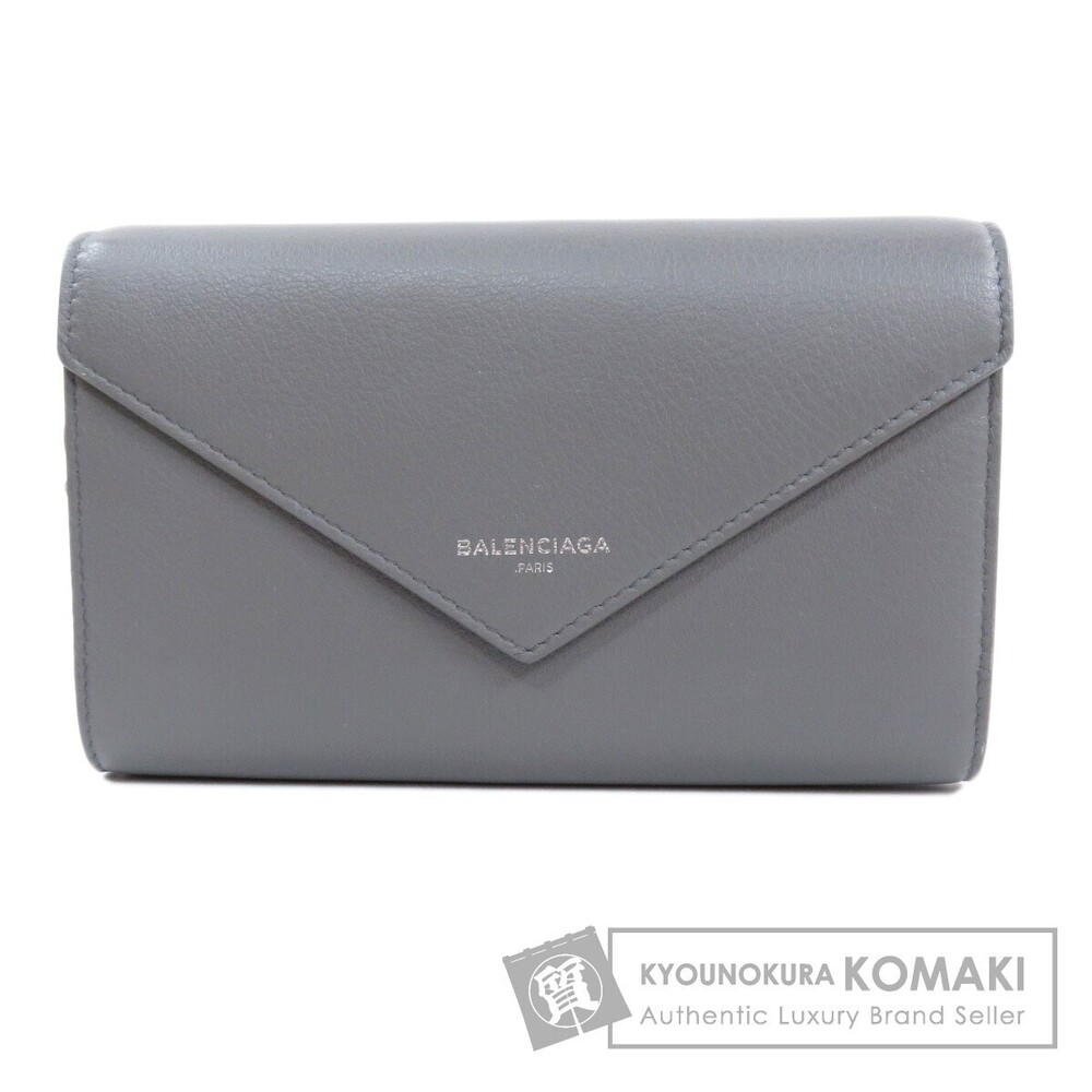Balenciaga Paper Money Zip Around Long Wallet Calfskin Leather